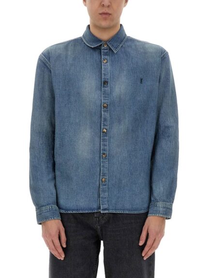 Saint Laurent DENIM "CASSANDRE" SHIRT