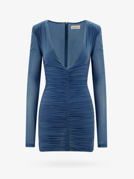 Saint Laurent Draped Fabric Dress