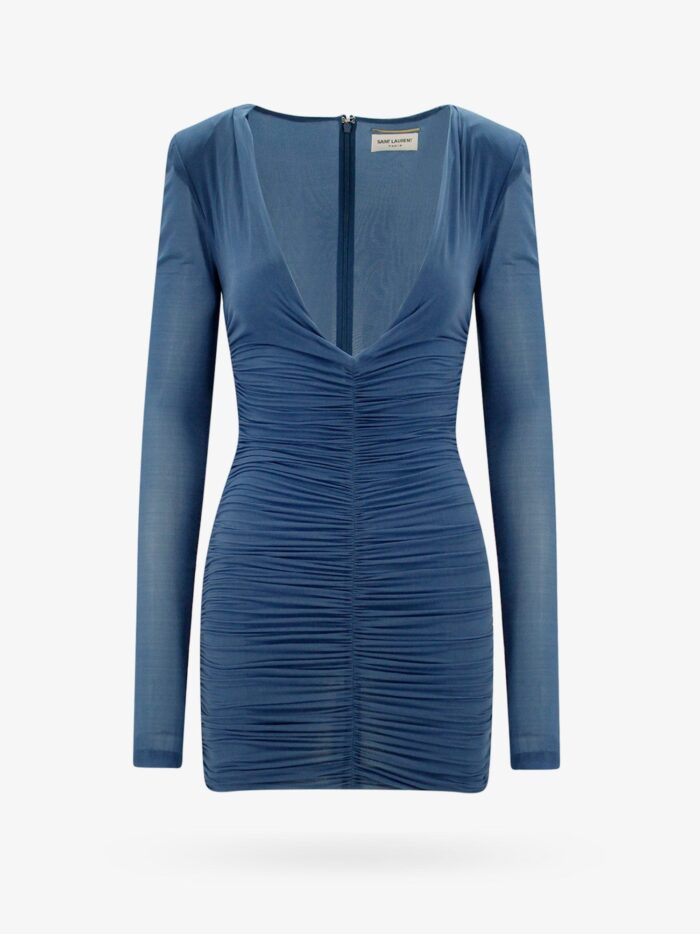 Saint Laurent Draped Fabric Dress