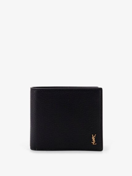 Saint Laurent East/West Tiny Leather Wallet
