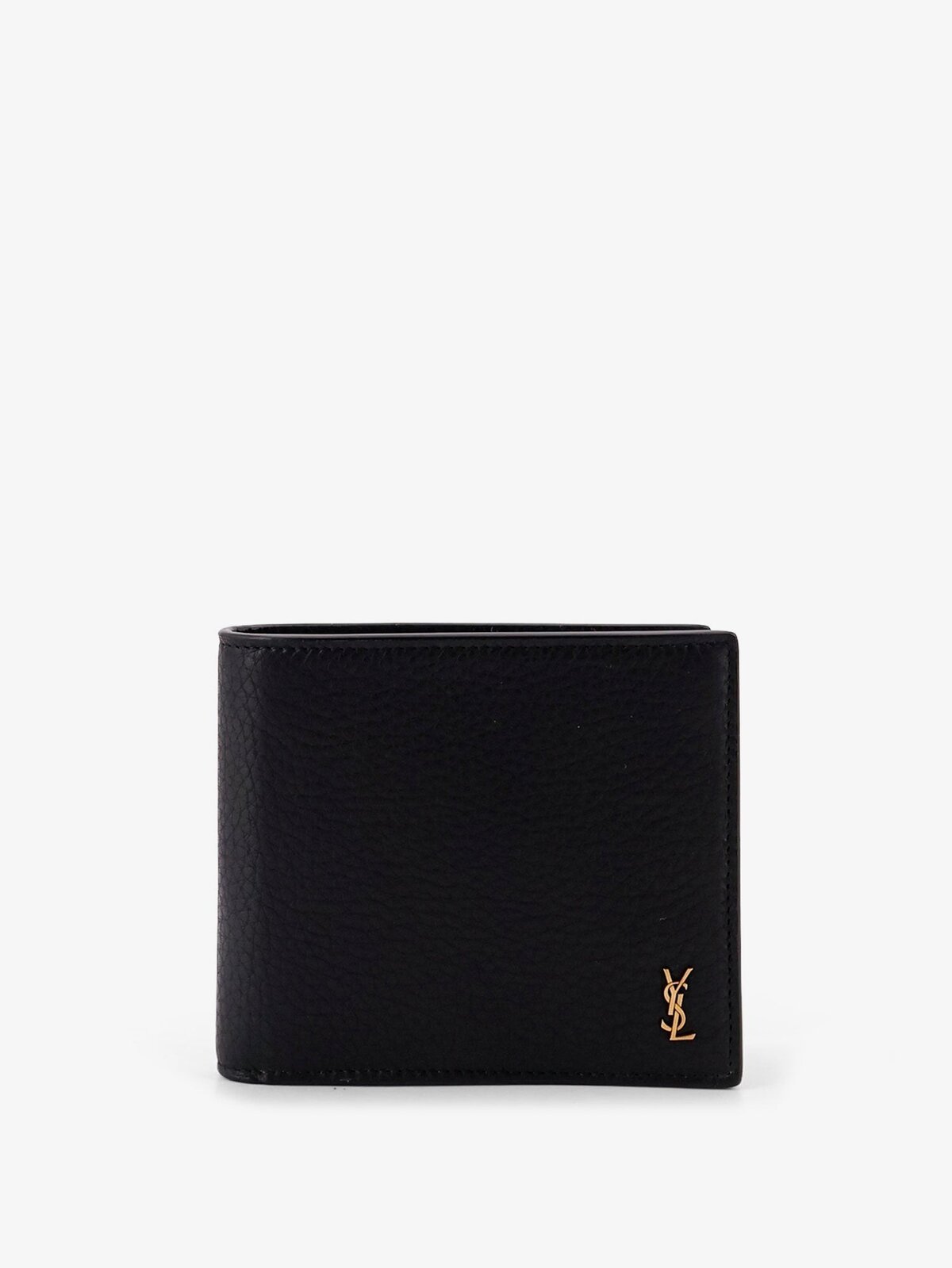 Saint Laurent East/West Tiny Leather Wallet