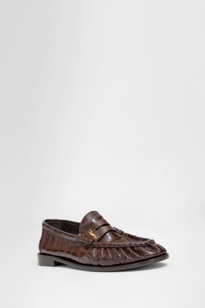 SAINT LAURENT Eelskin Le Loafer Penny Slippers