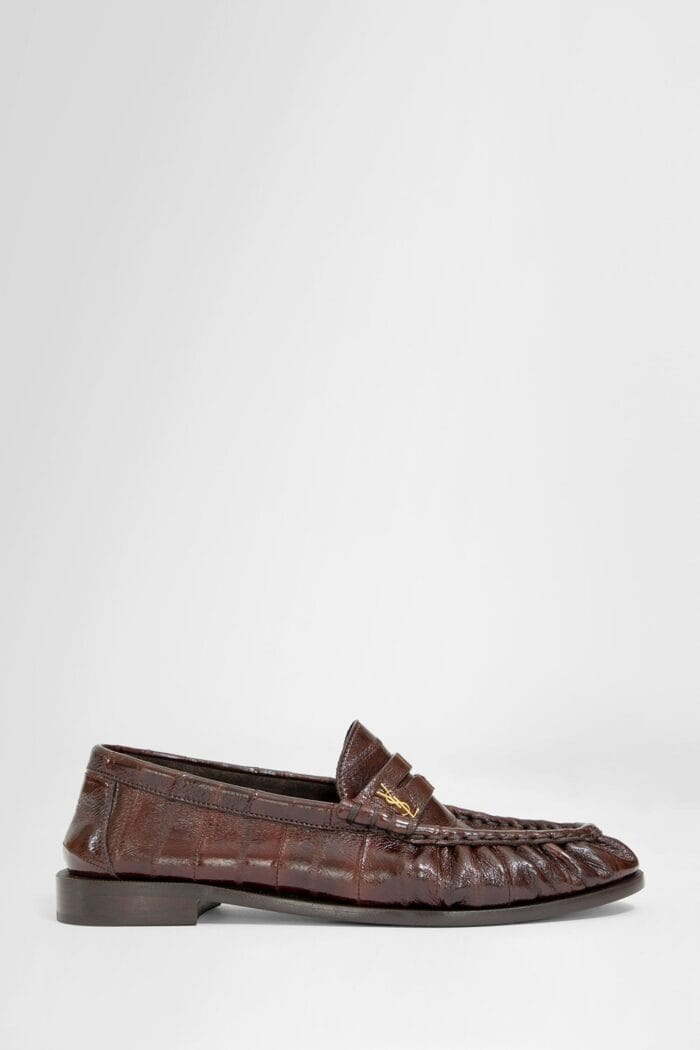 SAINT LAURENT Eelskin Le Loafer Penny Slippers