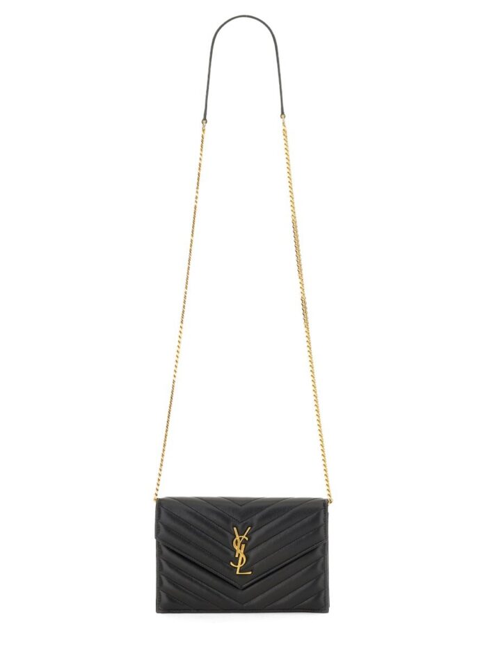 saint laurent "envelope cassandre" wallet with chain Saint Laurent "ENVELOPE CASSANDRE" WALLET WITH CHAIN