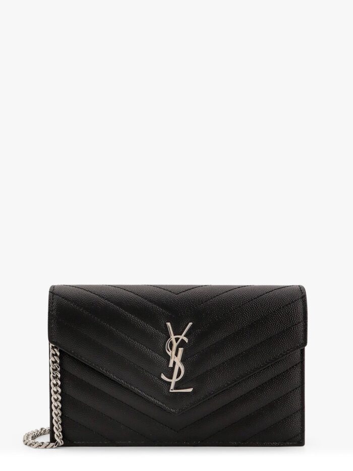 Saint Laurent Envelope Leather Shoulder Bag
