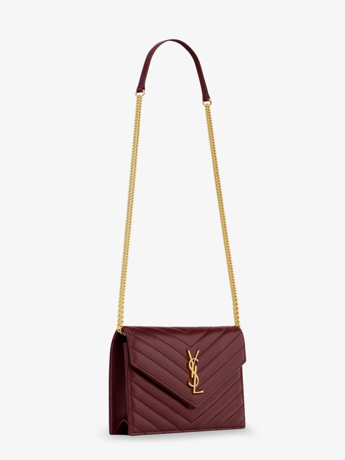 Saint Laurent Envelope Leather Shoulder Bag