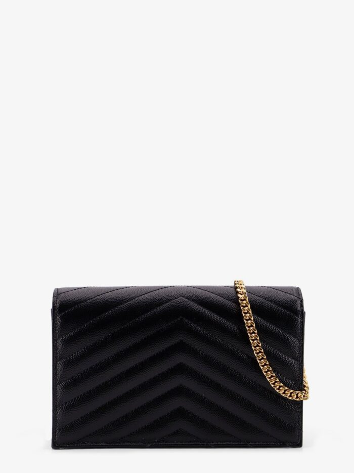 saint laurent envelope leather wallet crossbody bag with chain shoulder strap Saint Laurent Envelope Leather Wallet Crossbody Bag With Chain Shoulder Strap
