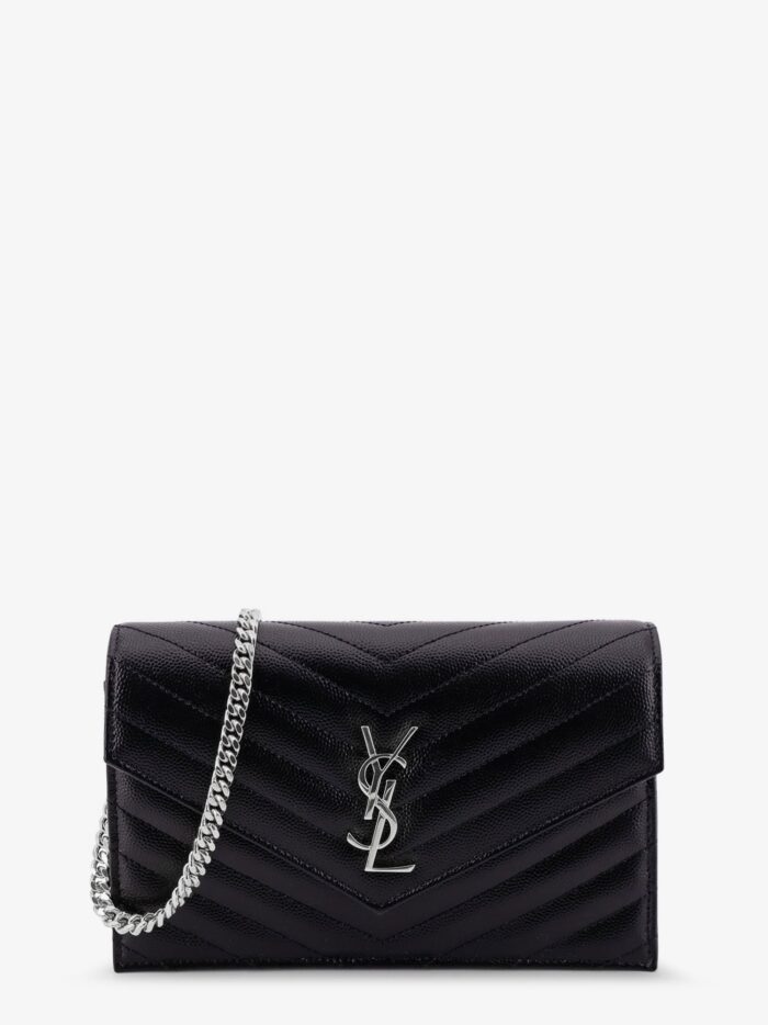 saint laurent envelope leather wallet crossbody bag with chain shoulder strap Saint Laurent Envelope Leather Wallet Crossbody Bag With Chain Shoulder Strap
