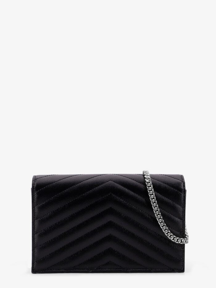 saint laurent envelope leather wallet crossbody bag with chain shoulder strap Saint Laurent Envelope Leather Wallet Crossbody Bag With Chain Shoulder Strap