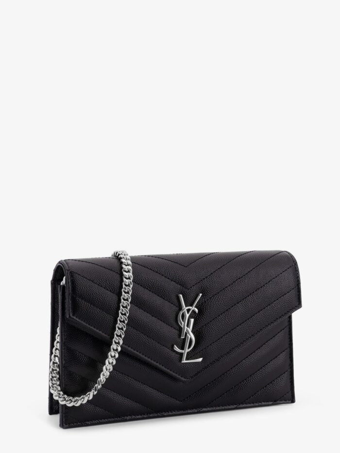 saint laurent envelope leather wallet crossbody bag with chain shoulder strap Saint Laurent Envelope Leather Wallet Crossbody Bag With Chain Shoulder Strap