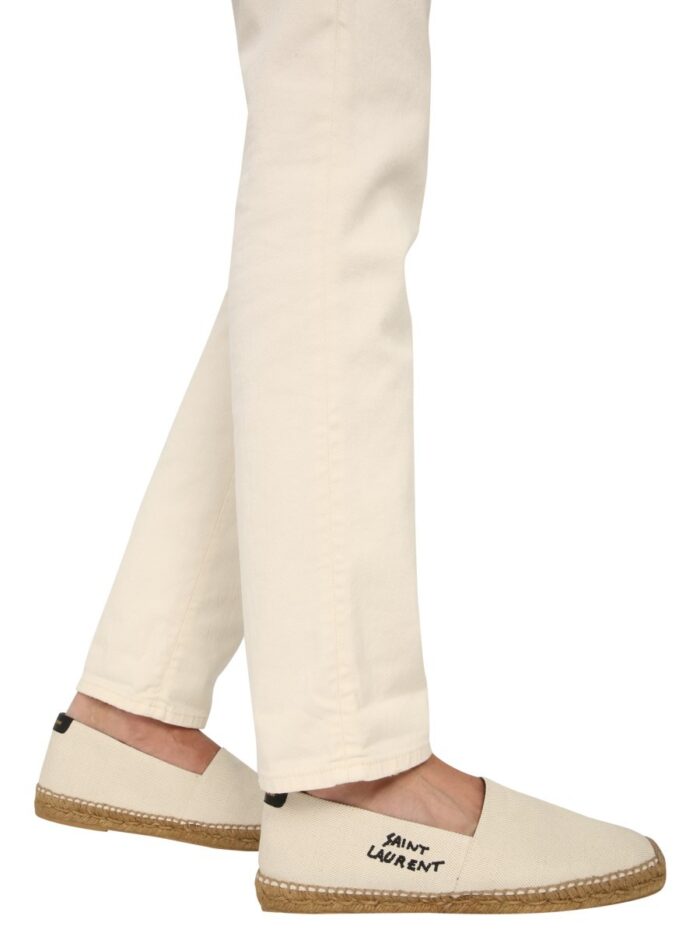 Saint Laurent ESPADRILLE WITH EMBROIDERED LOGO