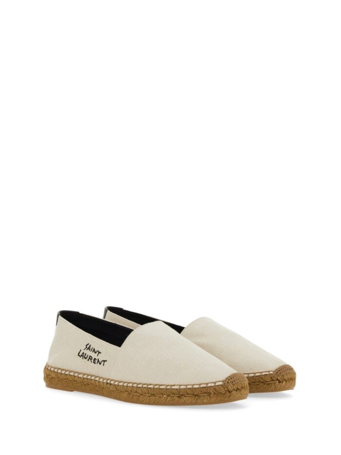 Saint Laurent ESPADRILLE WITH EMBROIDERED LOGO