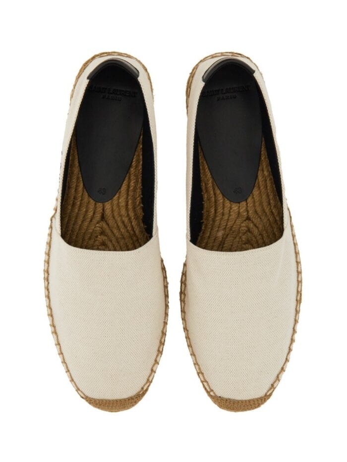 Saint Laurent ESPADRILLE WITH EMBROIDERED LOGO