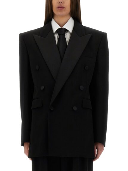 Saint Laurent GRAIN DE POUDRE TUXEDO JACKET