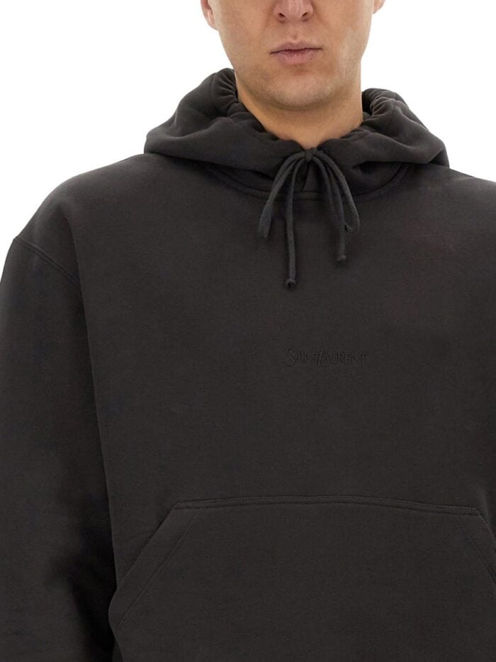Saint Laurent HOODED SWEATSHIRT WITH LOGO