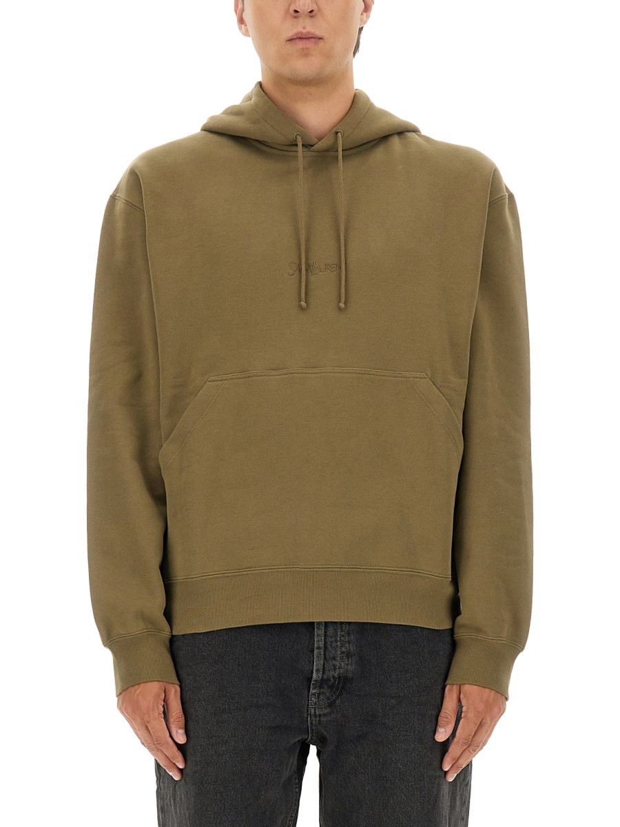 Saint Laurent HOODED SWEATSHIRT WITH LOGO