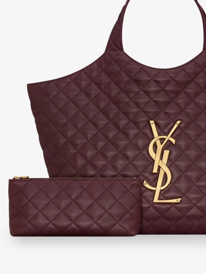 Saint Laurent Icare Quilted Leather Handbag