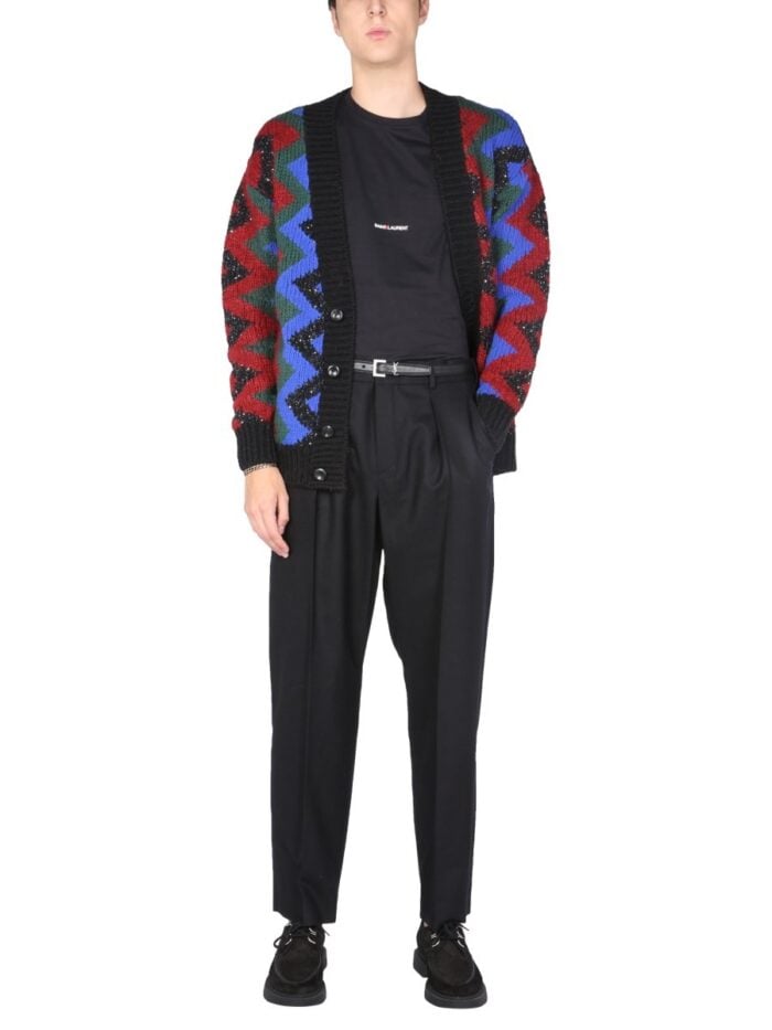 Saint Laurent JACQUARD CARDIGAN