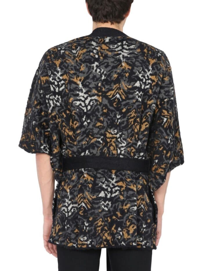 Saint Laurent JACQUARD KNIT KIMONO