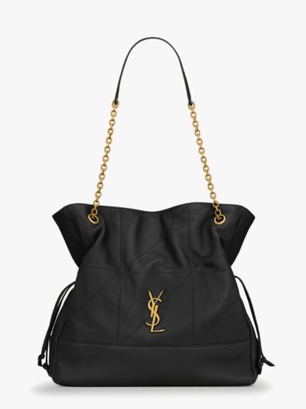 Saint Laurent Jamie Leather Shoulder Bag With Carré Rive Gauche Stitchings