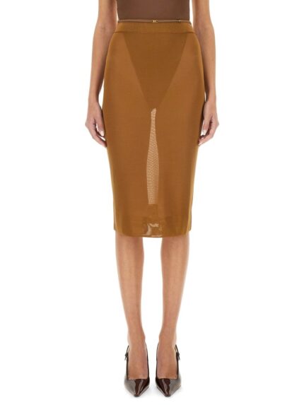 Saint Laurent KNIT PENCIL SKIRT