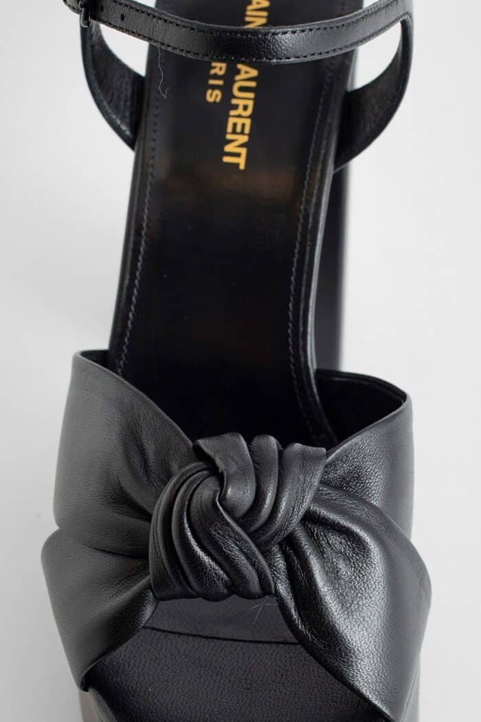 SAINT LAURENT Knot Santiago Heel Sandals