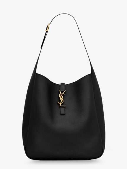 Saint Laurent Le 5 à 7 Hammered Leather Shoulder Bag