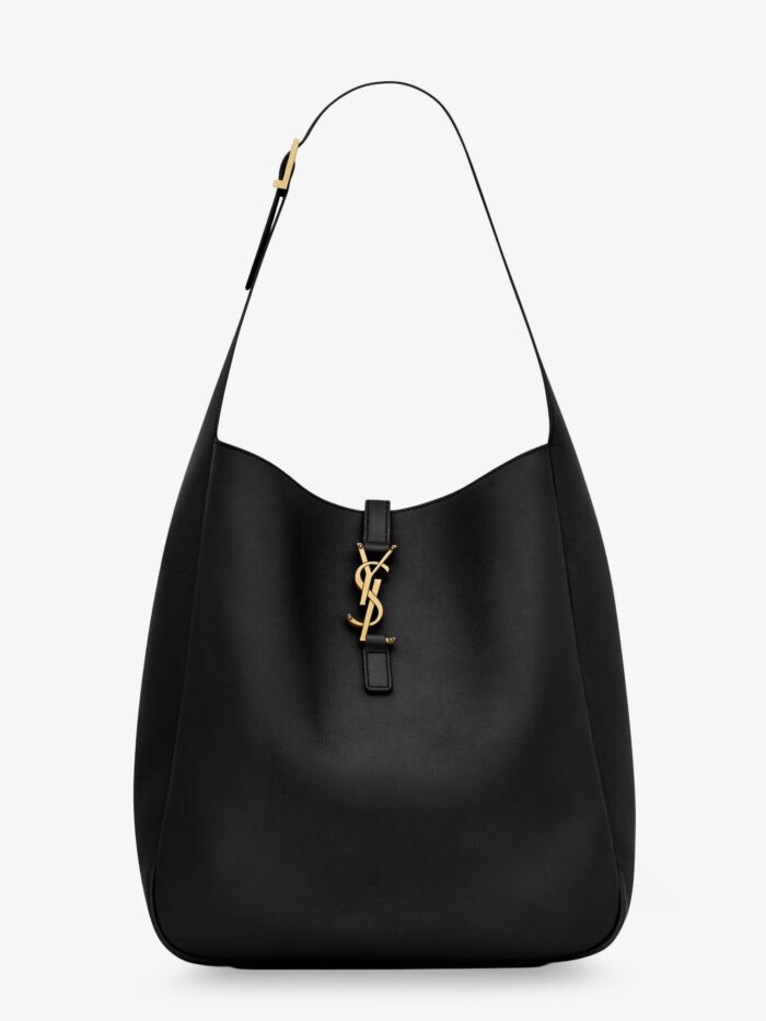 Saint Laurent Le 5 à 7 Hammered Leather Shoulder Bag