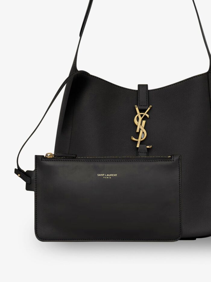 Saint Laurent Le 5 à 7 Leather Shoulder Bag
