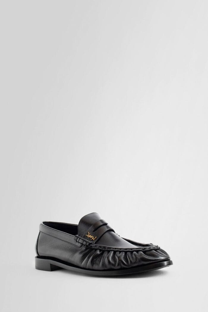 SAINT LAURENT Le Loafer Penny Slippers In Leather