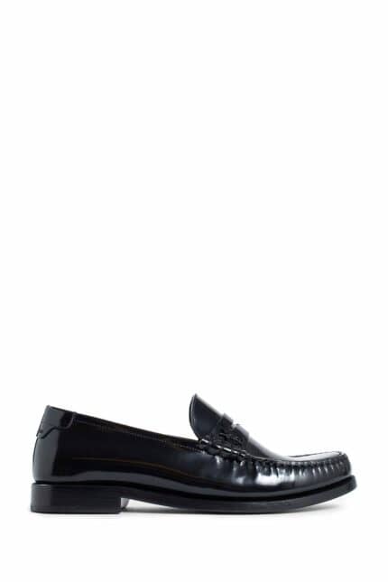 SAINT LAURENT Le Loafer Penny Slippers In Leather