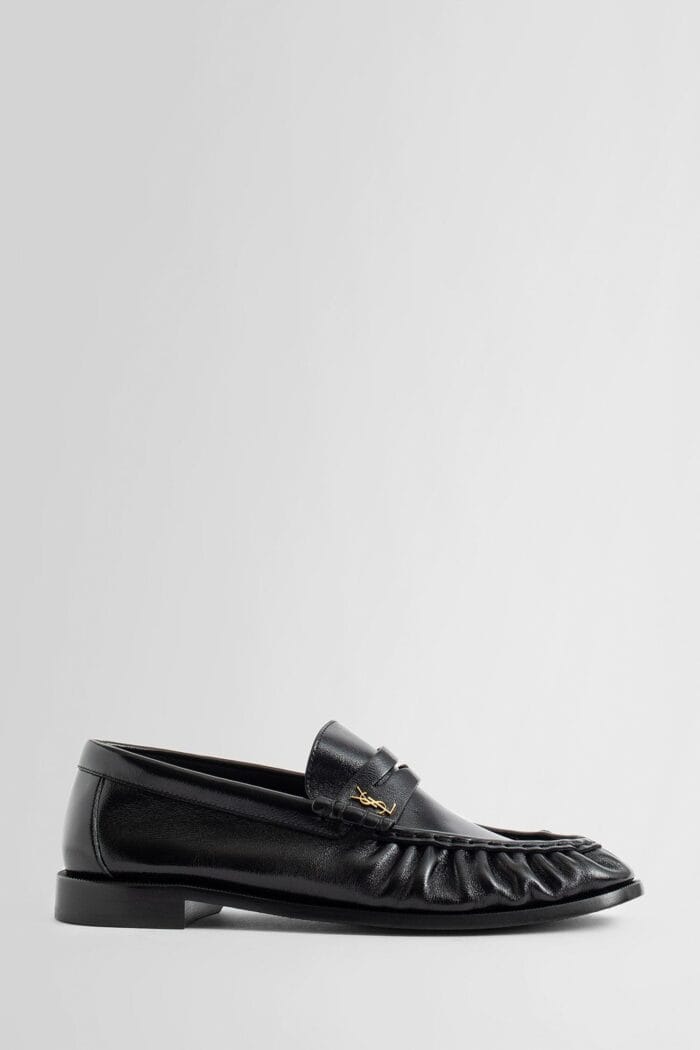 SAINT LAURENT Le Loafer Penny Slippers In Leather