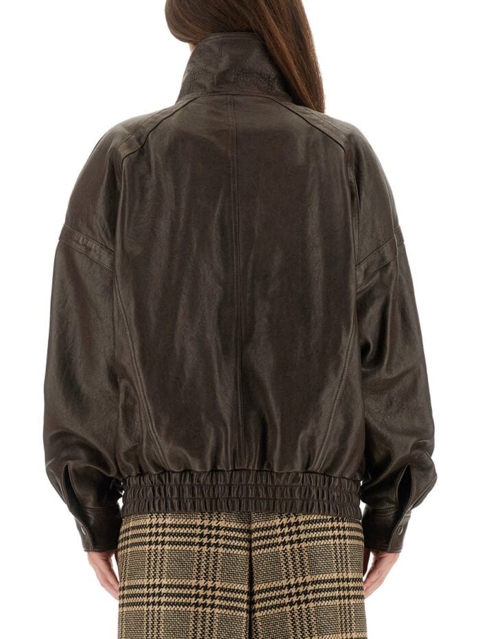 Saint Laurent LEATHER "BALLOON" BOMBER JACKET