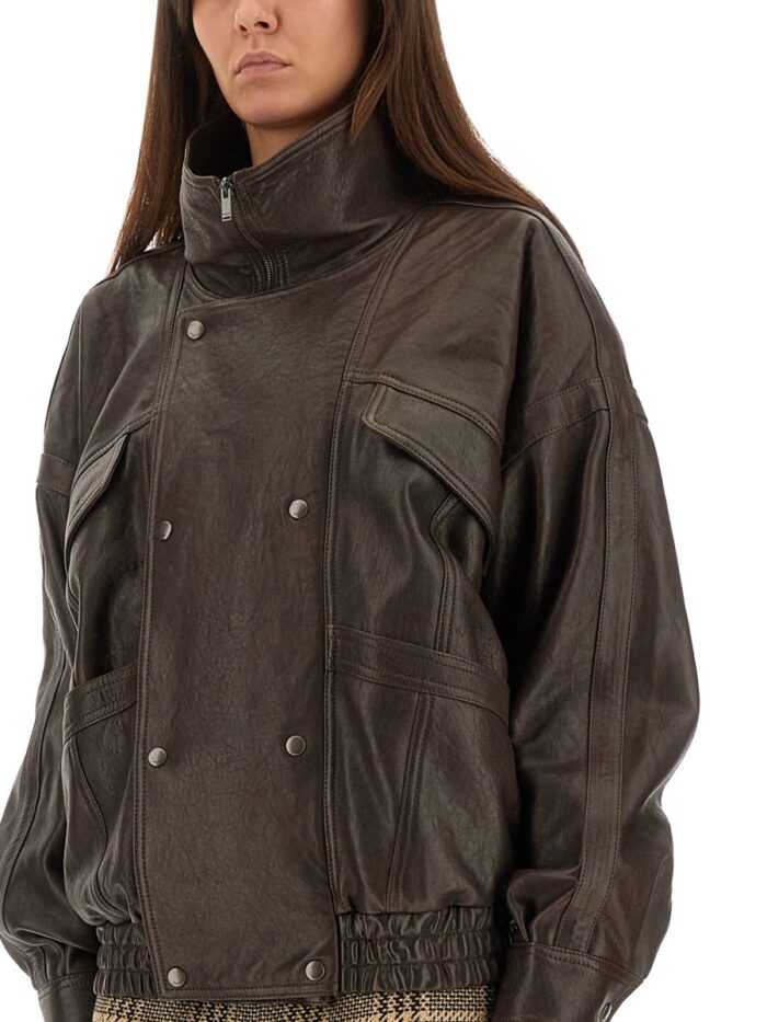 Saint Laurent LEATHER "BALLOON" BOMBER JACKET