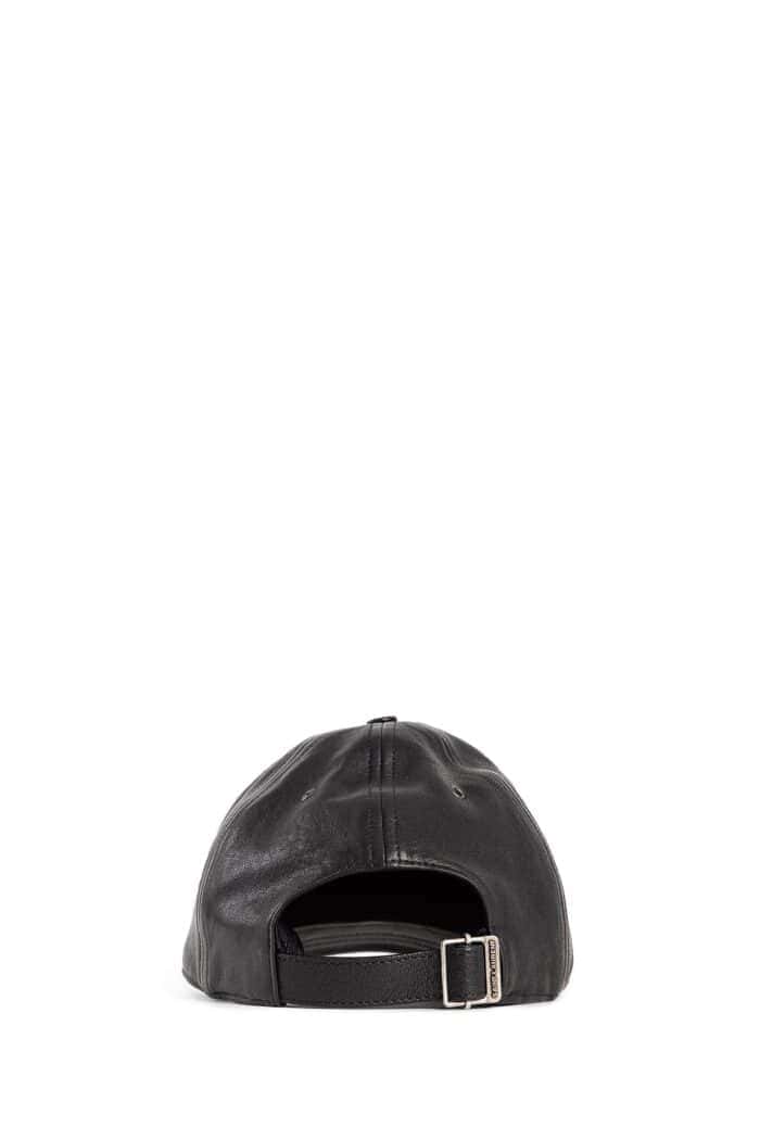 SAINT LAURENT Leather Baseball Cap