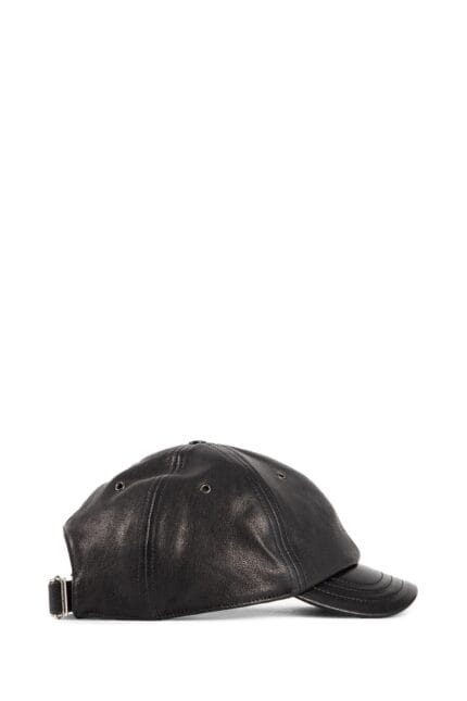 SAINT LAURENT Leather Baseball Cap