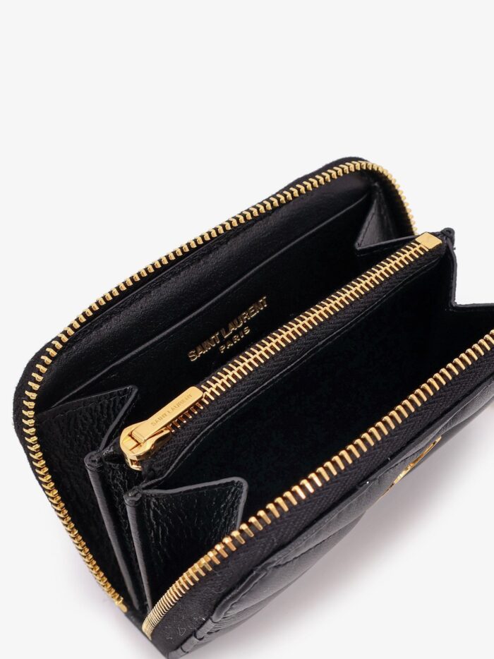 Saint Laurent Leather Coin Pocket