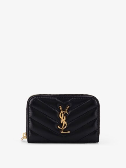Saint Laurent Leather Coin Pocket