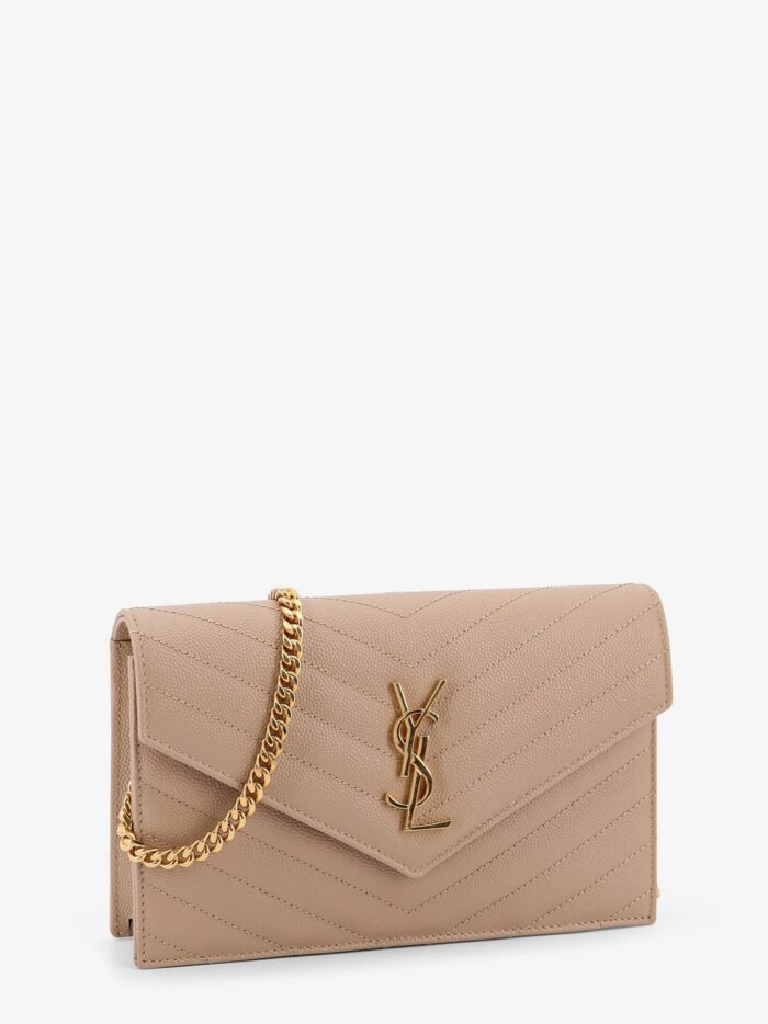 saint laurent leather crossbody bag with metal cassandra logo Saint Laurent Leather Crossbody Bag With Metal Cassandra Logo