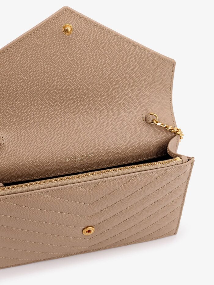 saint laurent leather crossbody bag with metal cassandra logo Saint Laurent Leather Crossbody Bag With Metal Cassandra Logo