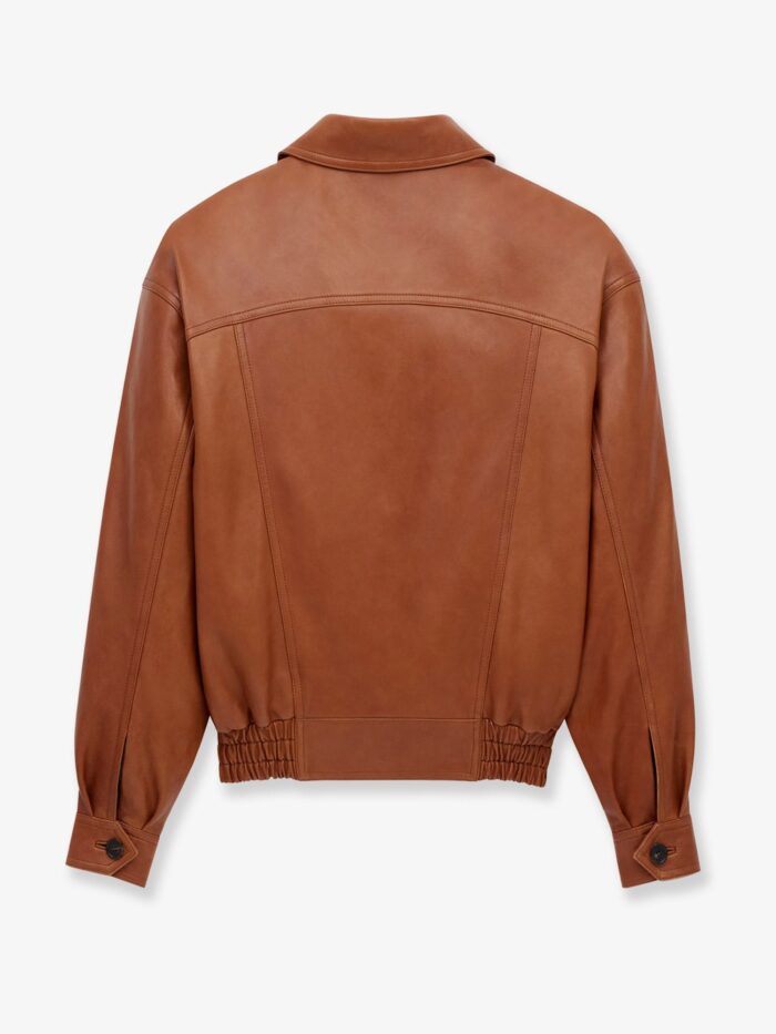 saint laurent leather jacket with maxi pockets on the front Saint Laurent Leather Jacket With Maxi Pockets On The Front