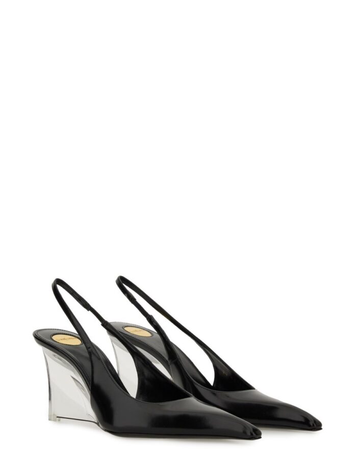 Saint Laurent LEATHER "MILLER" WEDGES