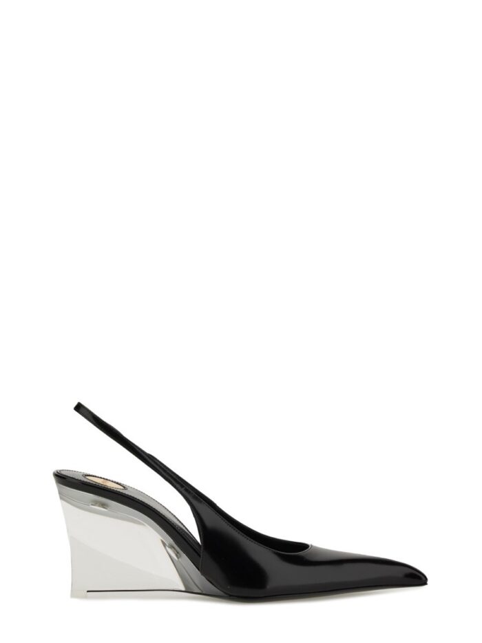 saint laurent leather "miller" wedges Saint Laurent LEATHER "MILLER" WEDGES