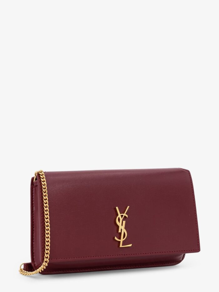 Saint Laurent Leather Shoulder Bag With Cassandre Logo
