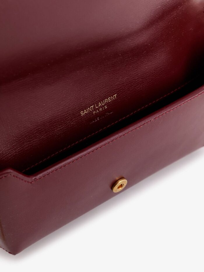 Saint Laurent Leather Shoulder Bag With Cassandre Logo