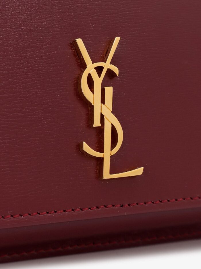 Saint Laurent Leather Shoulder Bag With Cassandre Logo
