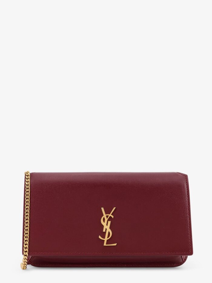 Saint Laurent Leather Shoulder Bag With Cassandre Logo
