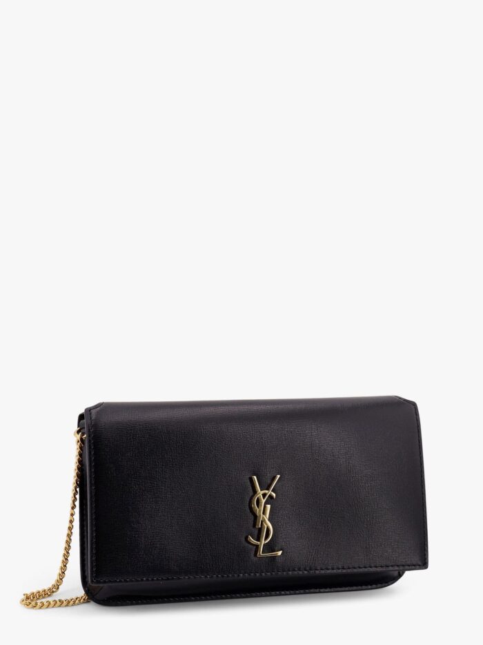 Saint Laurent Leather Shoulder Bag With Cassandre Monogram