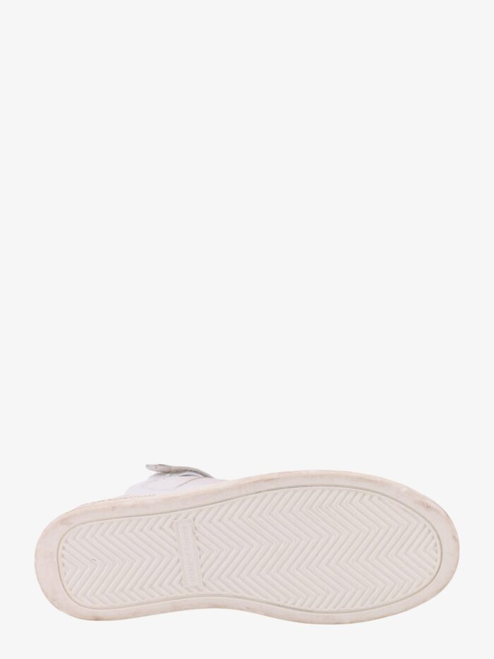 Saint Laurent Leather Sneskers With Washed-out Effect