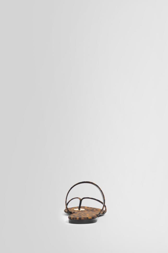 SAINT LAURENT Leopard Print Tanger Sandals